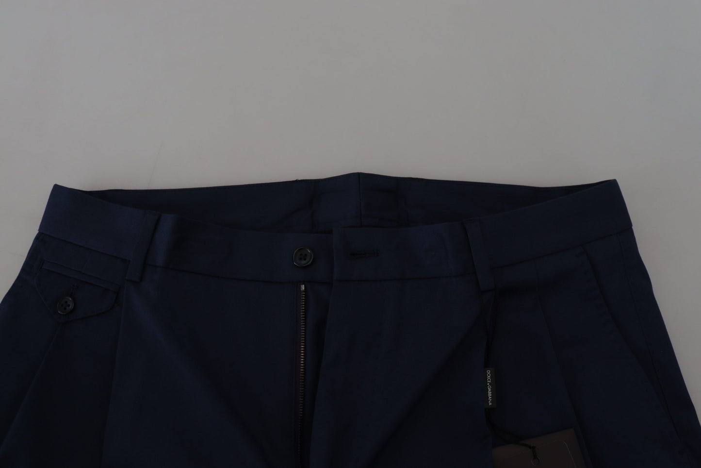 Dolce & Gabbana Blaue Chinos Baumwollstretch-Freizeitshorts