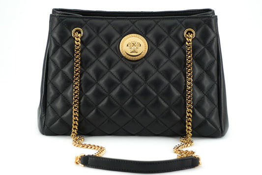 Versace – Elegante, gesteppte Tragetasche aus Nappaleder