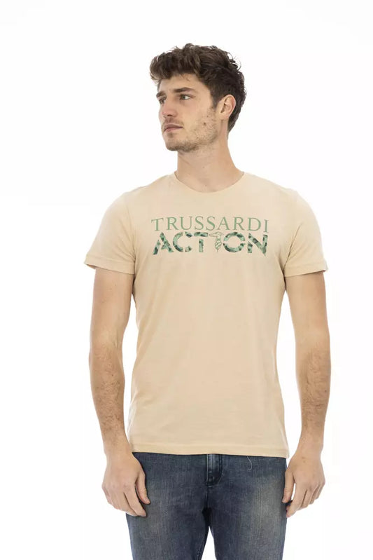 Trussardi Action Beige Baumwolle Herren T-Shirt