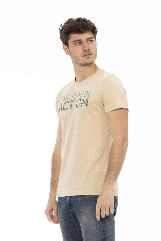 Trussardi Action Beige Baumwolle Herren T-Shirt