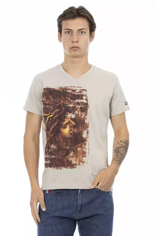 Trussardi Action Beige Baumwolle Herren T-Shirt