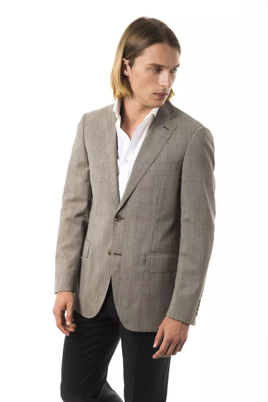 Herrenblazer aus grauer Wolle von Uominitaliani