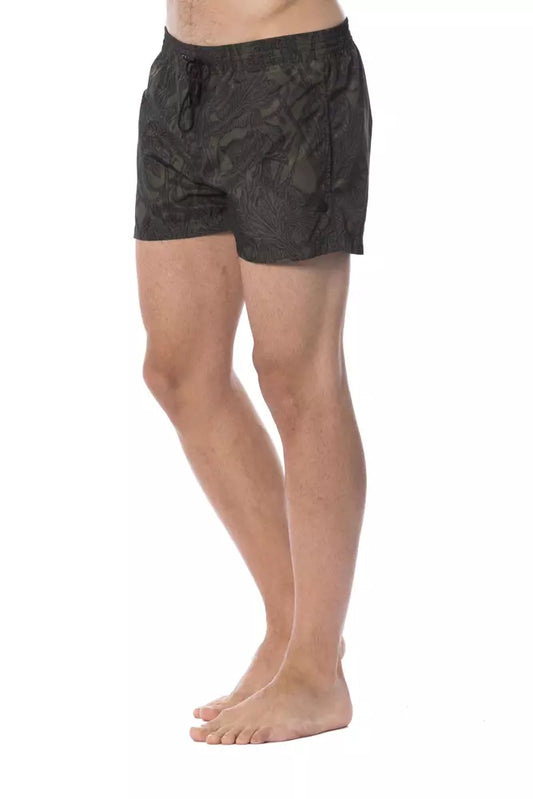 Roberto Cavalli Sport Army Polyester Herren Badehose