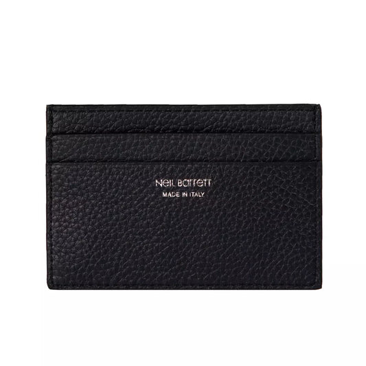 Neil Barrett – Schwarze Herrenbrieftasche aus Leder