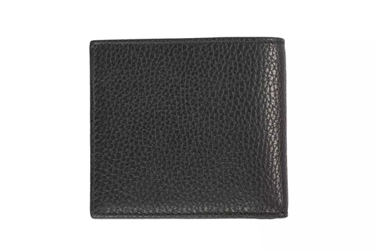 Trussardi Herren-Geldbörse aus schwarzem Leder