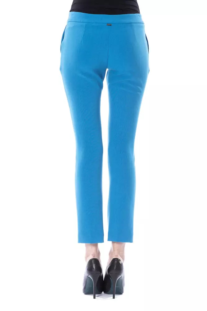 BYBLOS Hellblaue Polyester-Damenhose