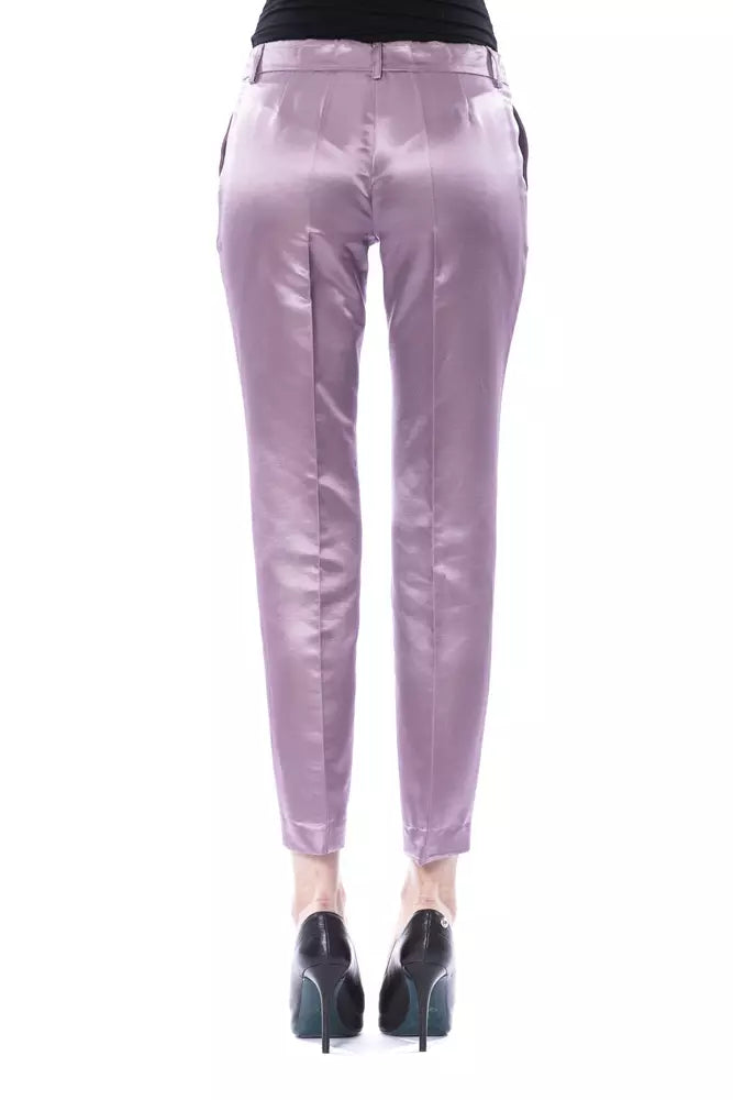 BYBLOS Lila Baumwollhose für Damen
