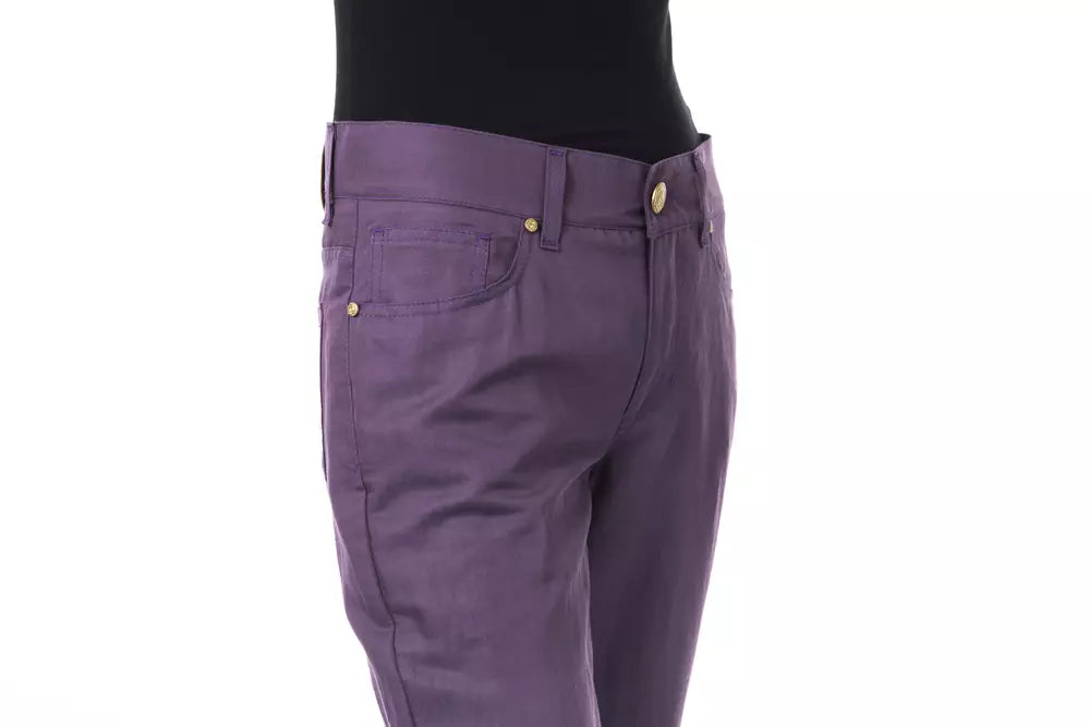 BYBLOS Lila Baumwollhose für Damen