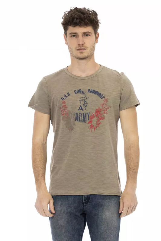 Trussardi Action Grünes Baumwoll-T-Shirt für Herren