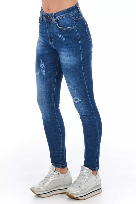 Frankie Morello Damen Jeans in Blau