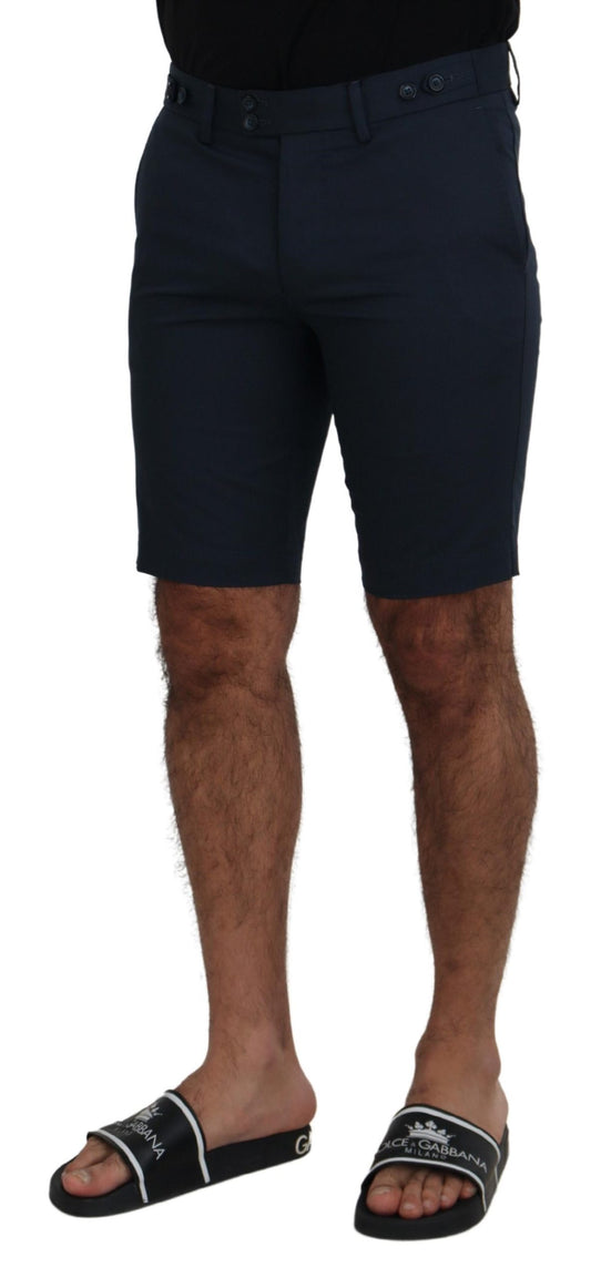 Dolce & Gabbana Blaue Bermudashorts mit niedriger Taille für Herren