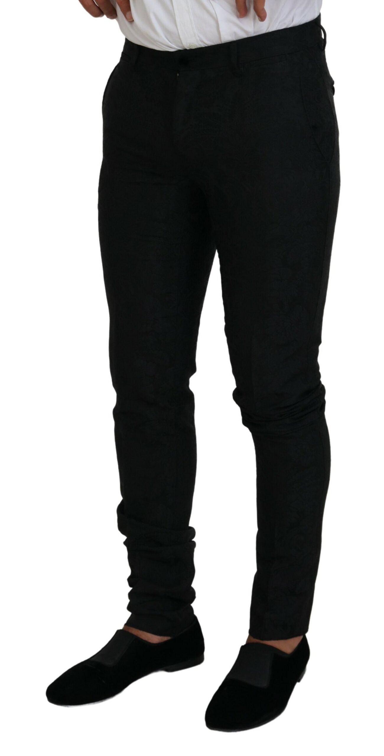 Dolce & Gabbana Schwarzer Polyester Herren 2-teiliger MARTINI-Anzug