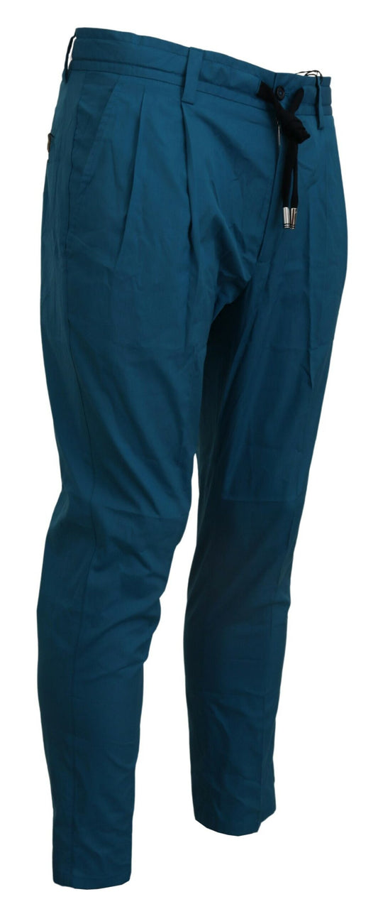 Dolce & Gabbana Blaue Chinos aus Baumwolle