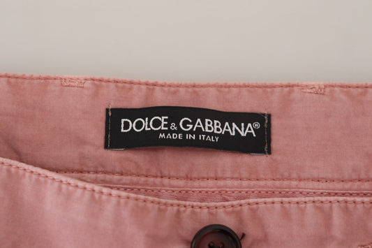 Dolce & Gabbana Rosa Chinos Baumwolle Lässige Herren Shorts