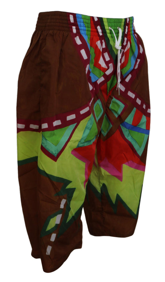 Dsquared² Multicolor Printed Herren Beachwear Shorts Bademode