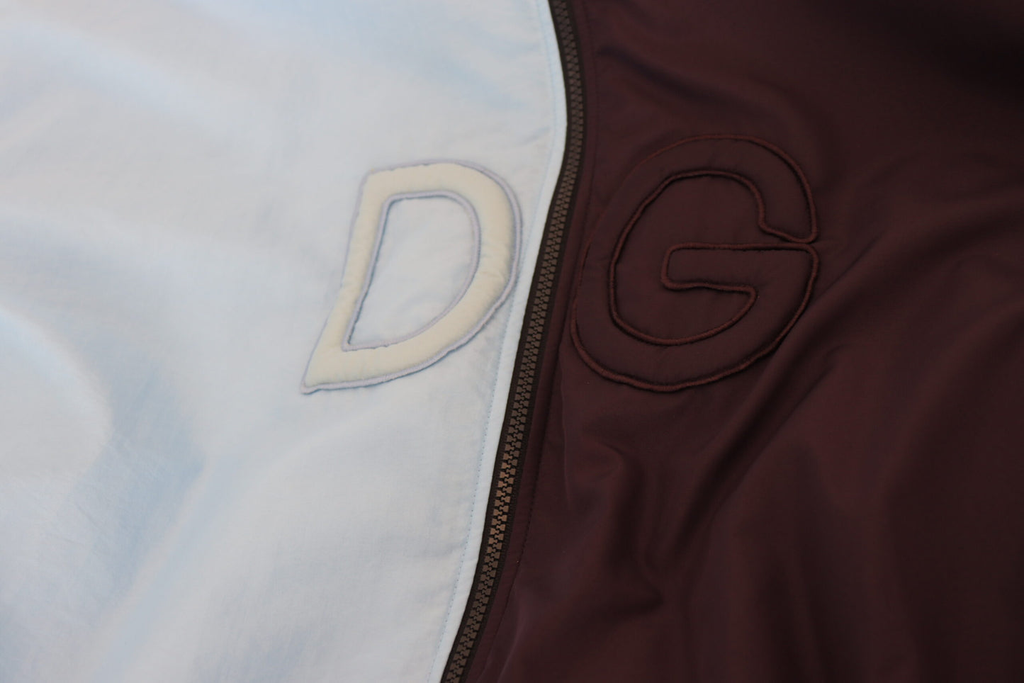 Dolce & Gabbana Schwarz Blau DG Kapuzenjacke mit durchgehendem Reißverschluss für Herren