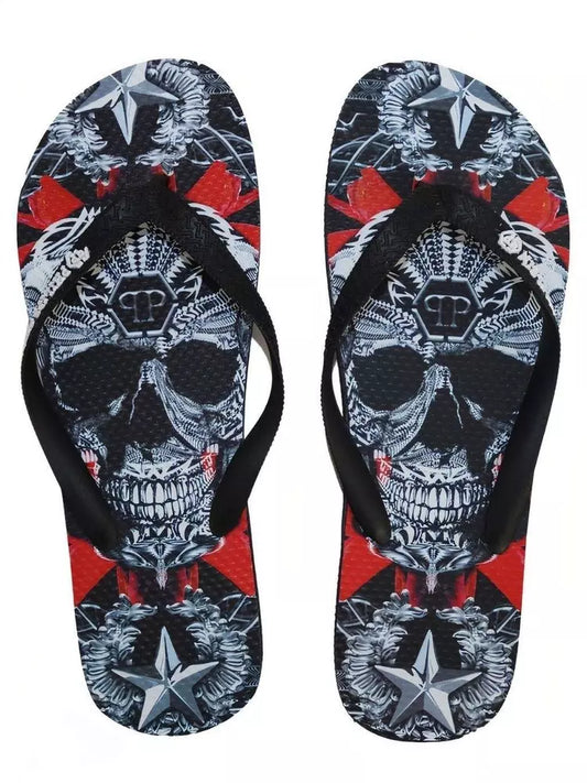 Philipp Plein Mehrfarbige Polyester-Flip-Flops für Damen