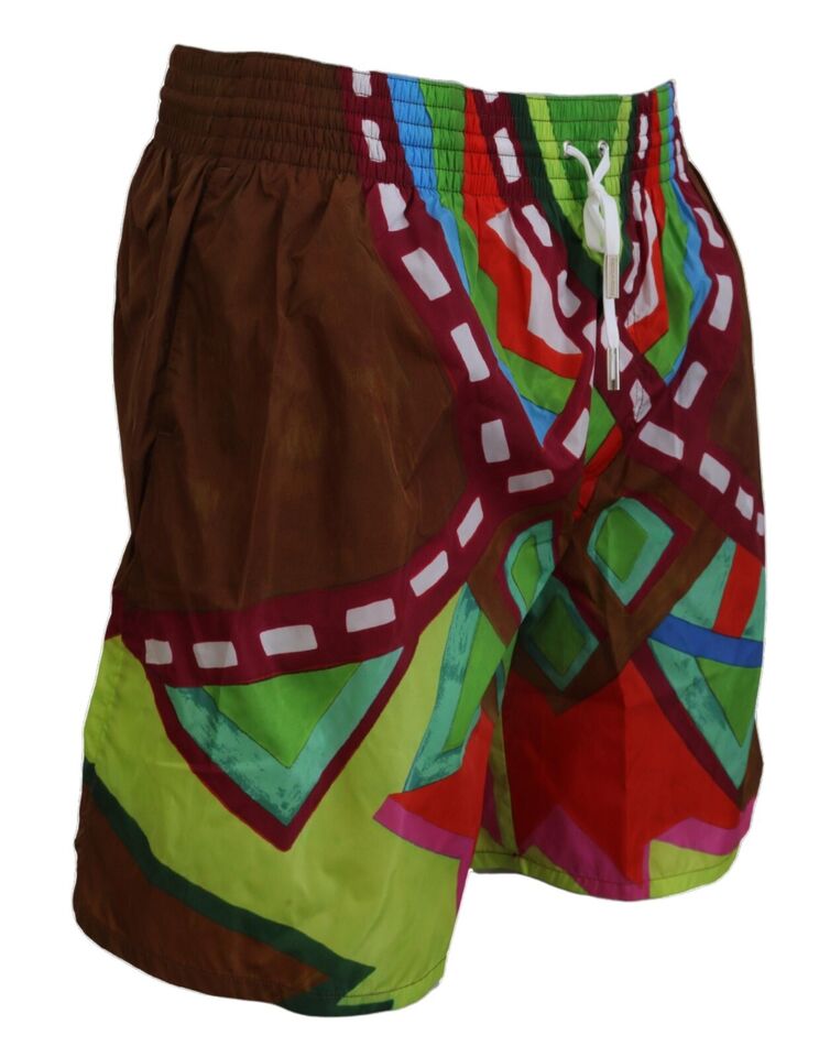 Dsquared² Multicolor Printed Herren Beachwear Bademode Short