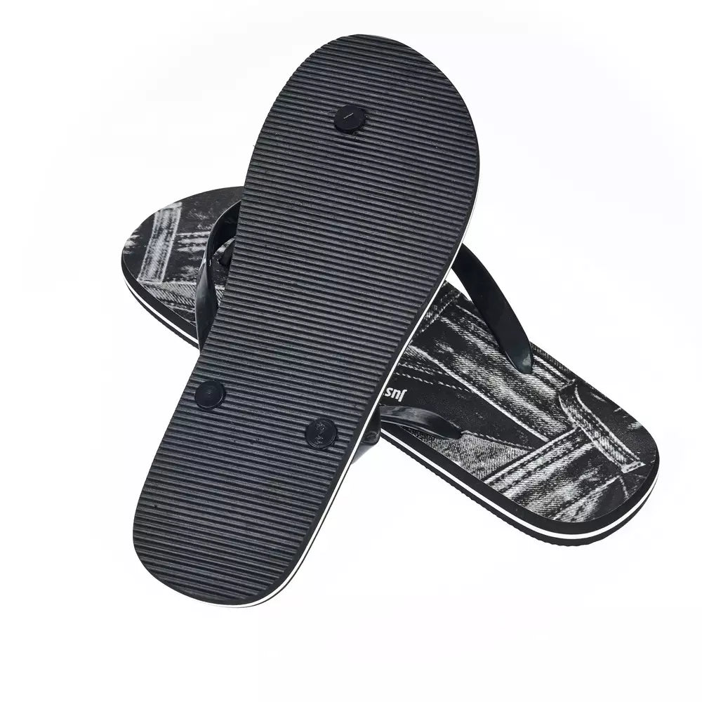 Just Cavalli Schwarze EVA-Sandalen für Herren