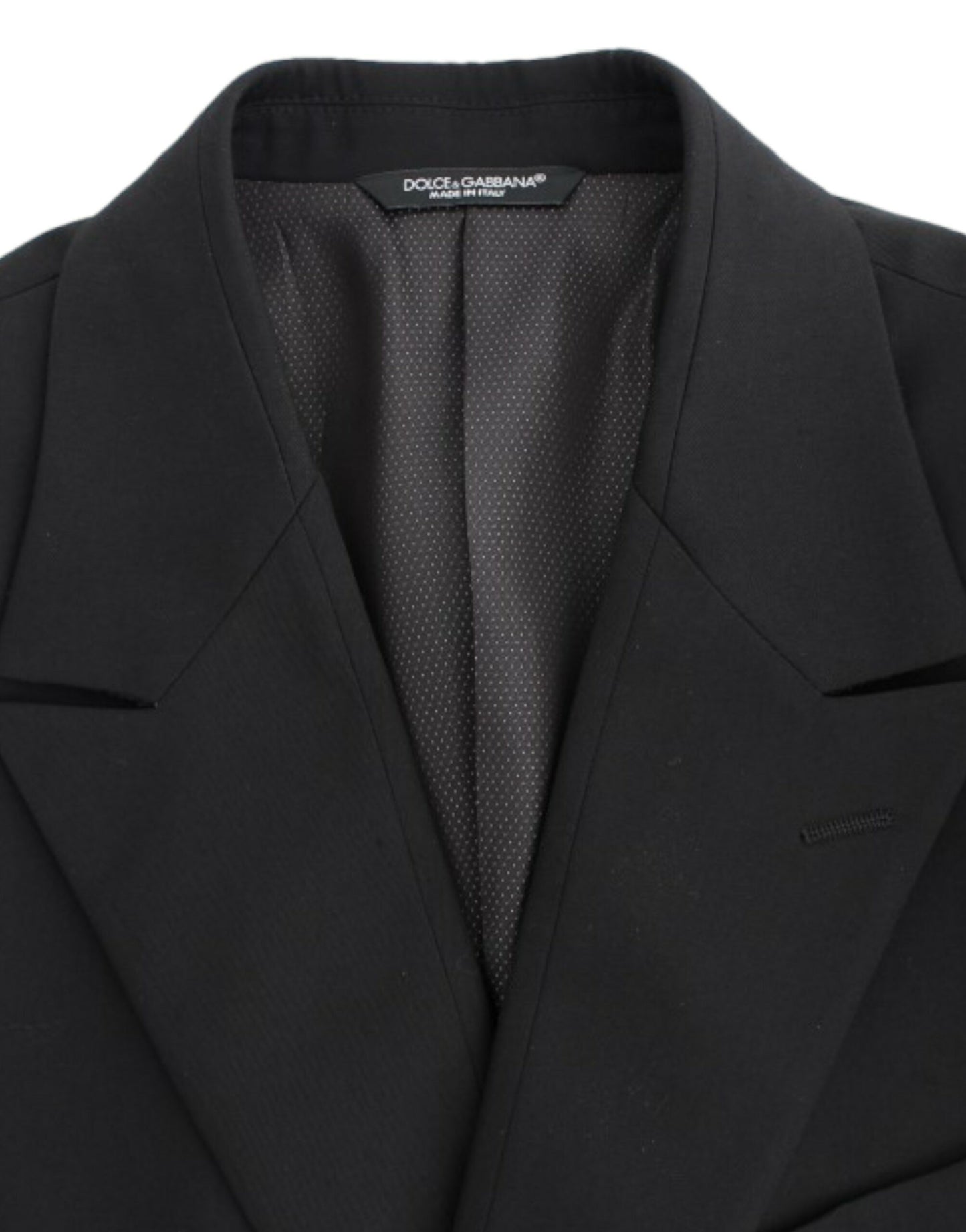 Dolce & Gabbana – Schwarzer Slim-Fit-Blazer aus Wolle