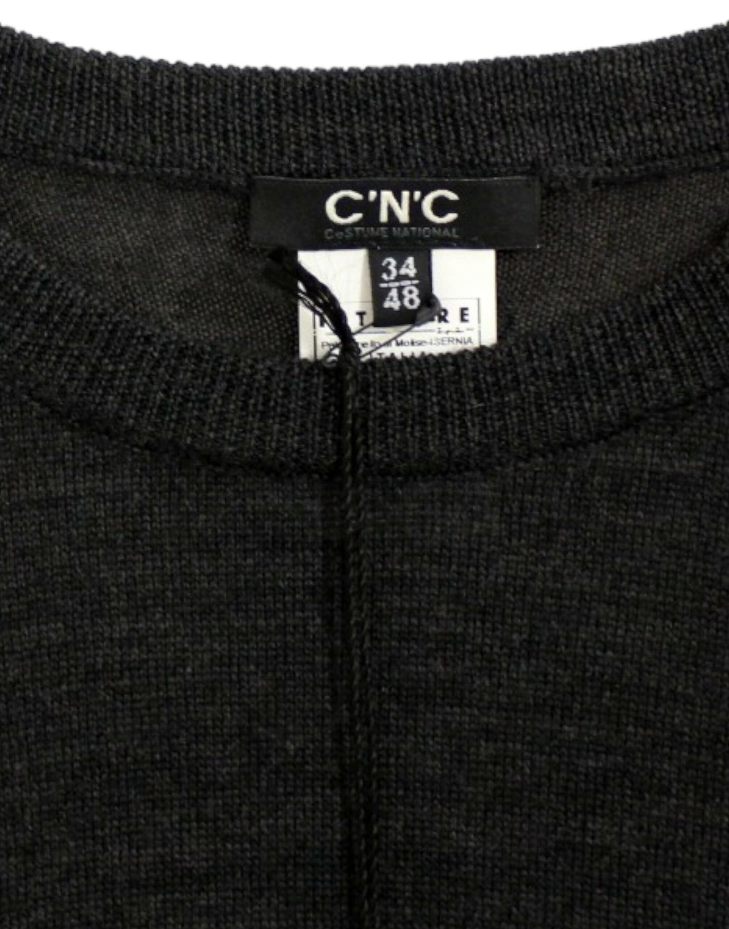 Grauer Pullover mit Rundhalsausschnitt von Costume National