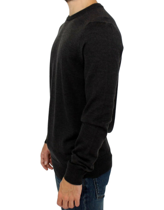 Grauer Pullover mit Rundhalsausschnitt von Costume National