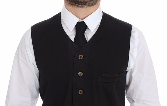 Dolce & Gabbana – Schwarzer Blazer aus Baumwollviskose