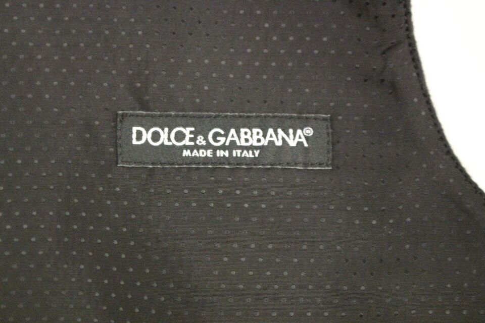 Dolce & Gabbana Graue Weste aus Wollmischung