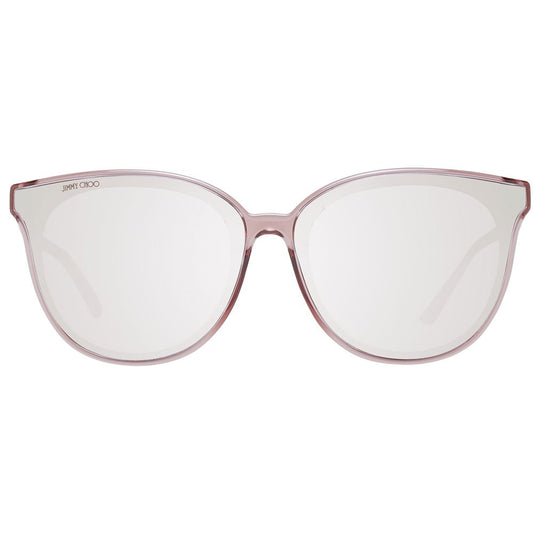 Jimmy Choo Pinkfarbene Sonnenbrille aus Kunststoff