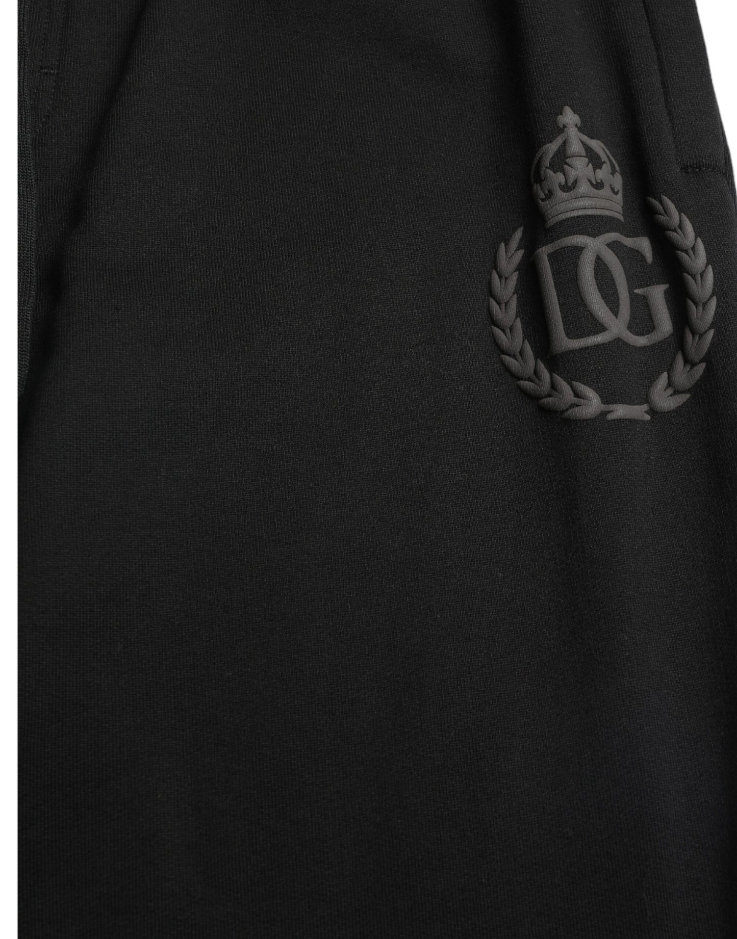 Dolce & Gabbana – Schwarze Skinny-Jogginghose mit DG-Logo