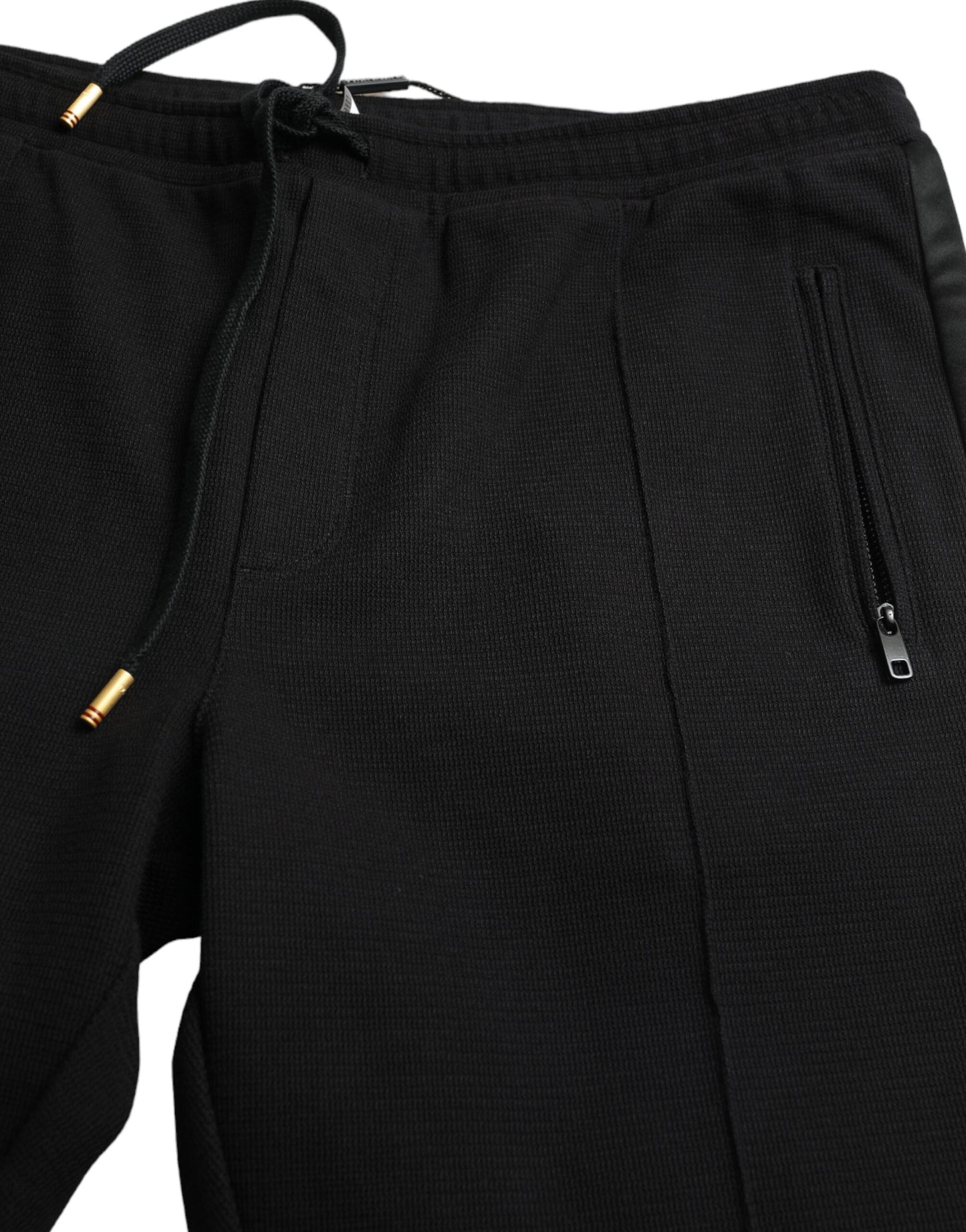 Dolce & Gabbana – Schwarze Skinny-Jogginghose aus Baumwolle