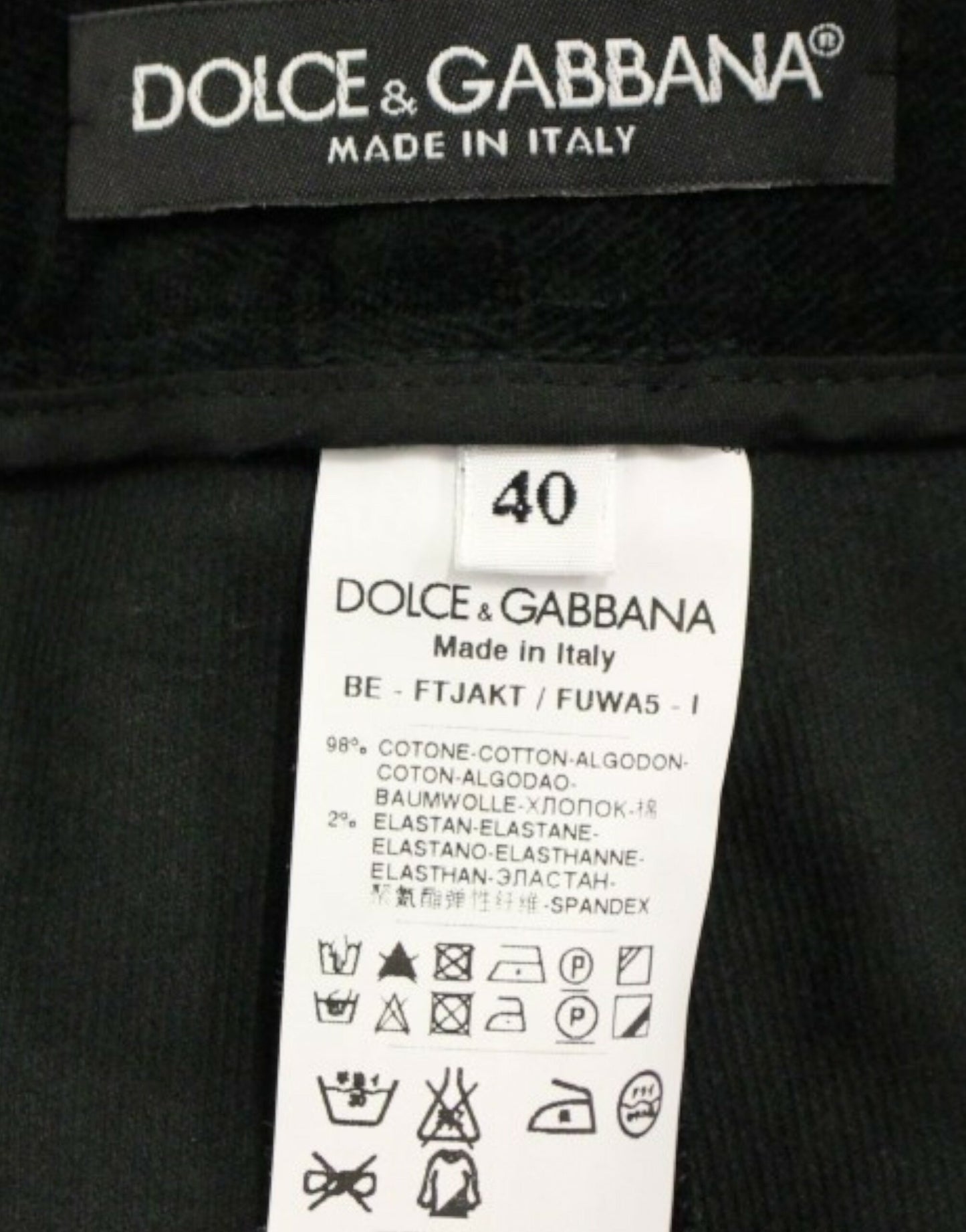 Dolce & Gabbana Schwarze Shorts aus Baumwolle
