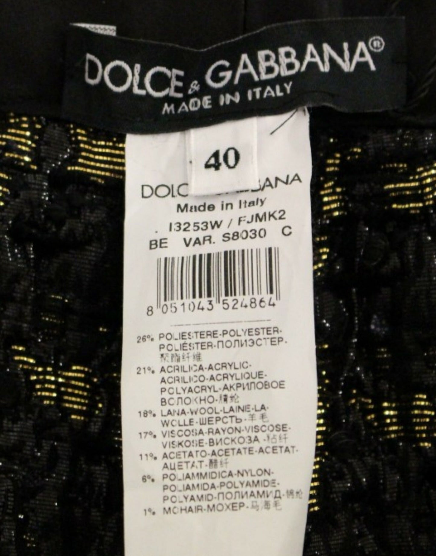 Dolce & Gabbana Schwarze Shorts aus Stoff
