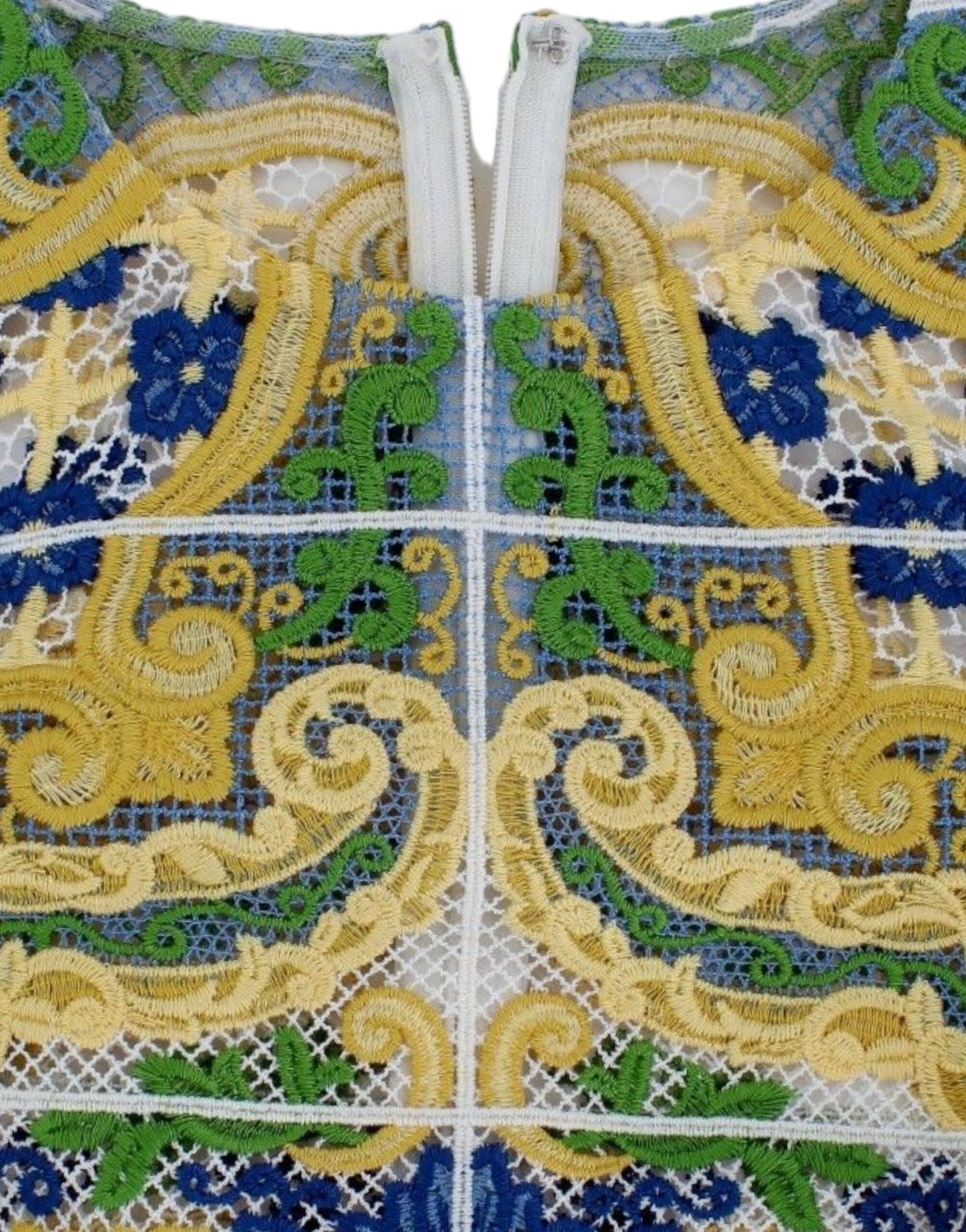 Mehrfarbiger Pullover mit Majolika-Stickerei von Dolce & Gabbana