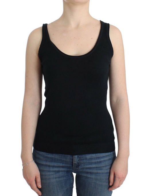 Ermanno Scervino Schwarzer Strickpullover, 100 % Kaschmir