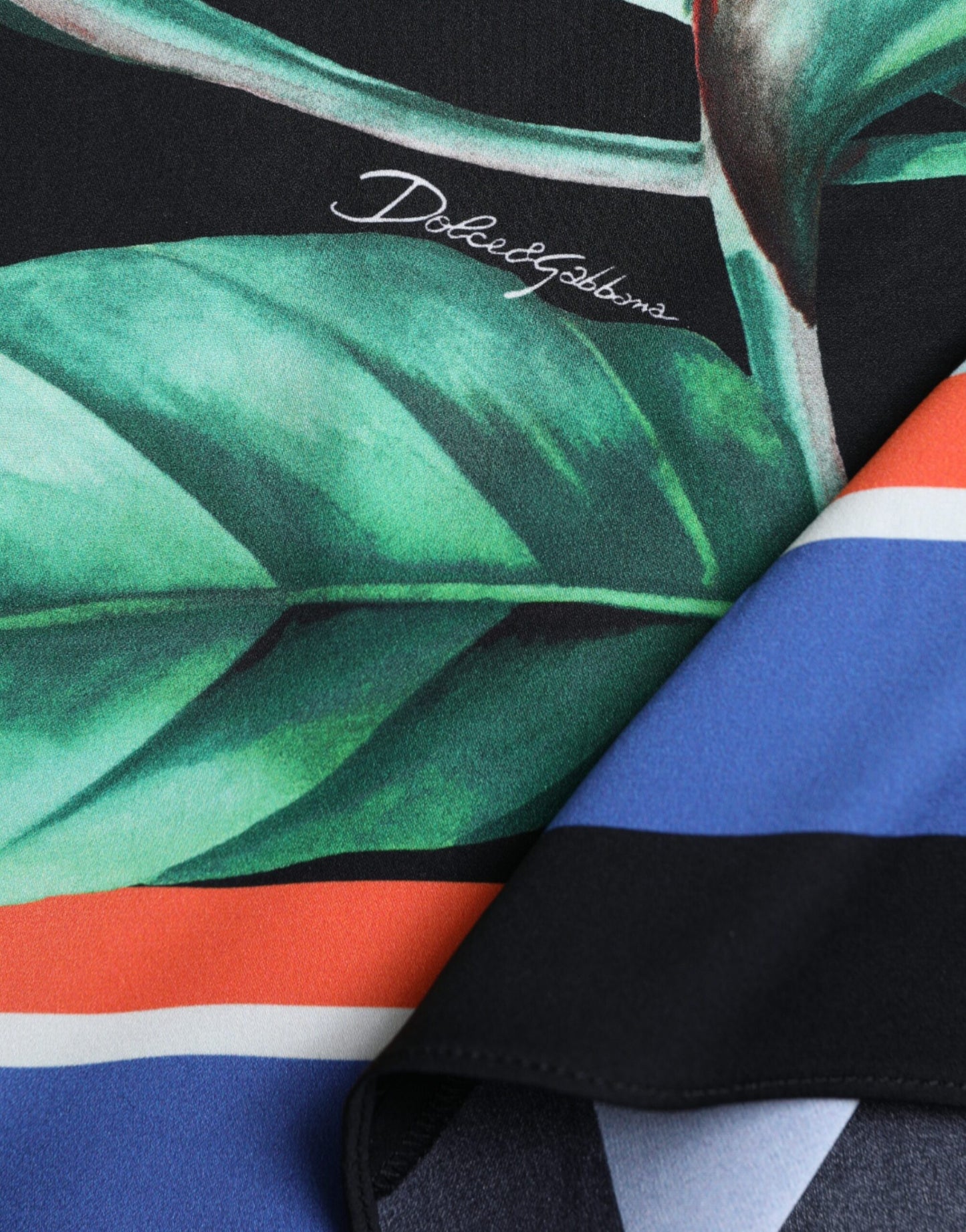Dolce & Gabbana – Schwarzer Strelitzia-Wickelrock mit hoher Taille