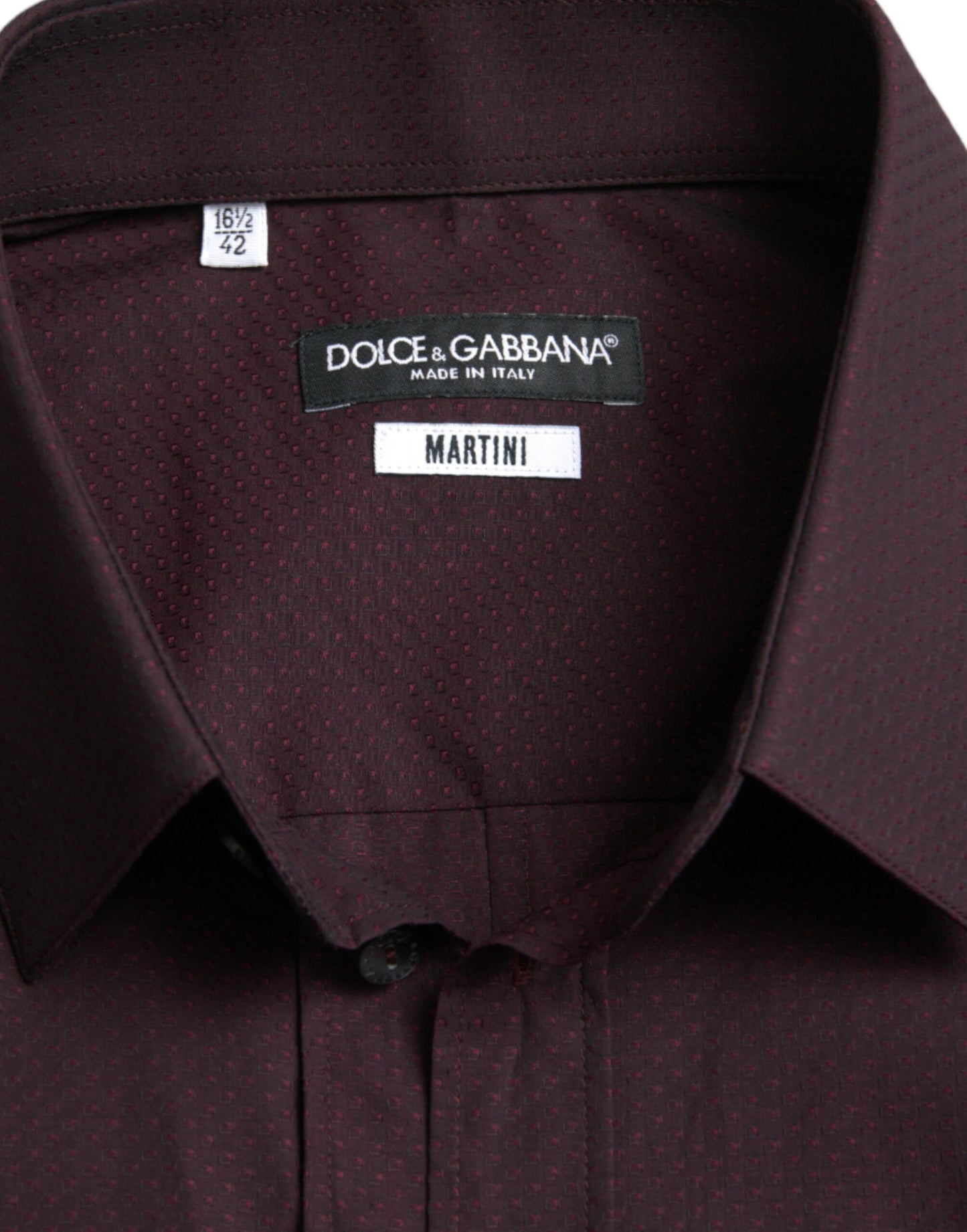 Dolce & Gabbana Kastanienbraunes Jacquard-Ballkleid MARTINI-Hemd
