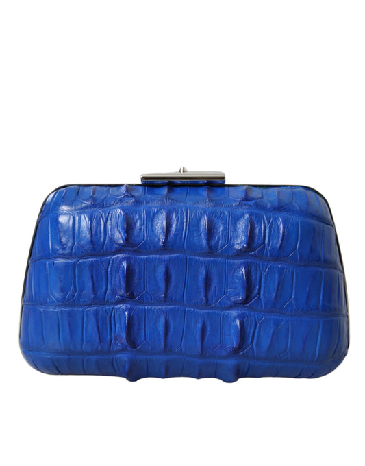 Balenciaga – Umhängetasche aus exotischem Leder in Blau