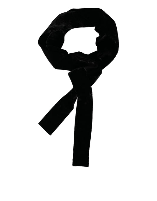 Dolce & Gabbana – Breiter Damengürtel aus schwarzer Viskose