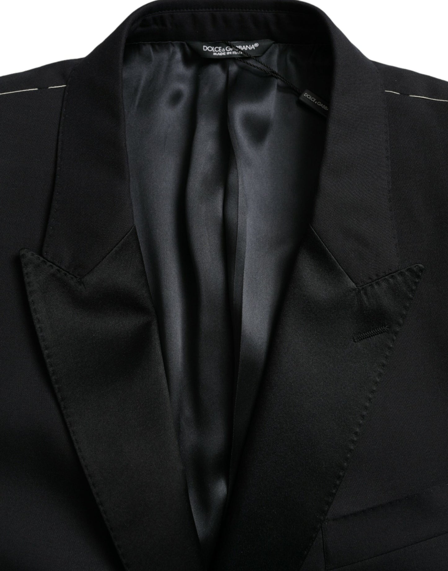 Dolce & Gabbana Blauer MARTINI Einreihiger Mantelblazer