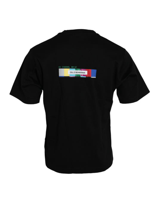 Dolce & Gabbana – Schwarzes T-Shirt mit Rundhalsausschnitt „With Love Always“