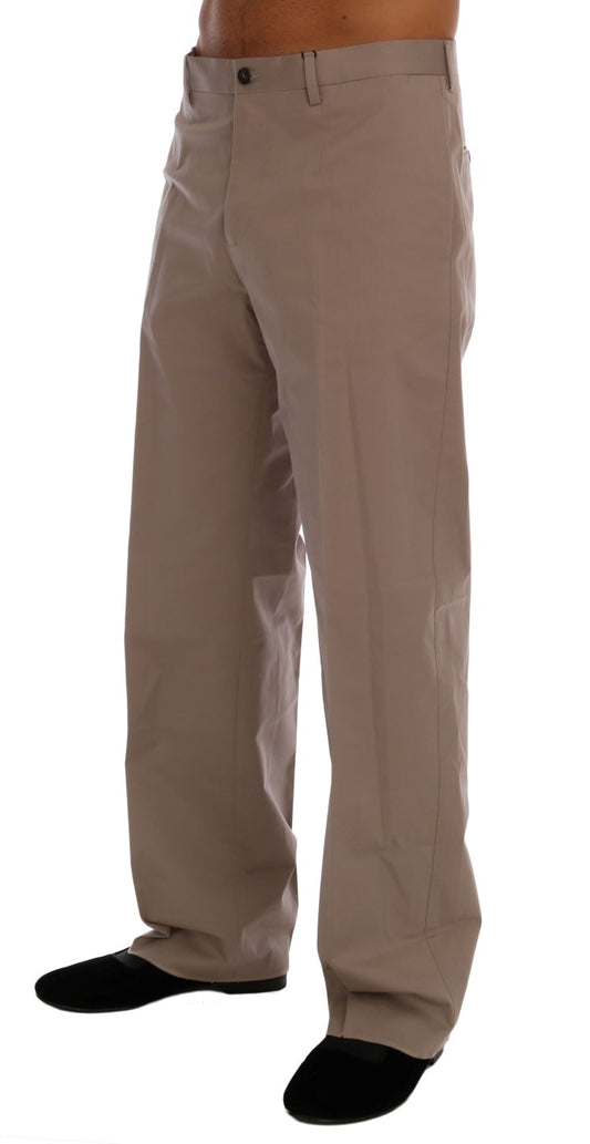Dolce & Gabbana Beige Chinos aus Baumwollstretch