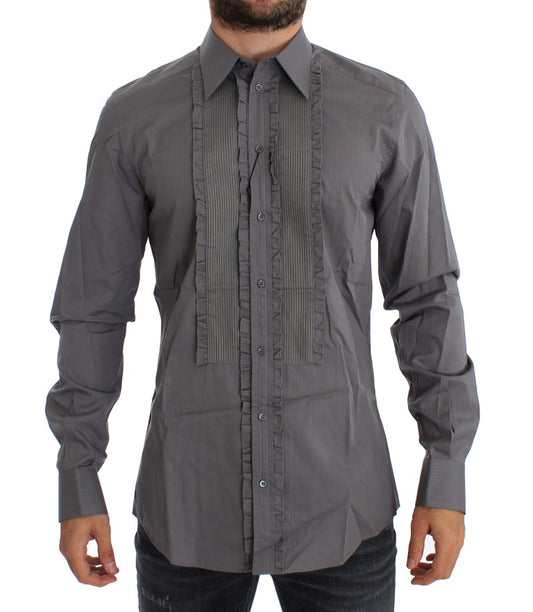 Dolce & Gabbana Lila Torero GOLD Slim Fit Hemd