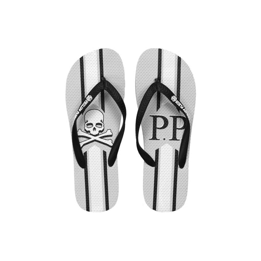 Philipp Plein Graue Polyester-Flip-Flops für Damen