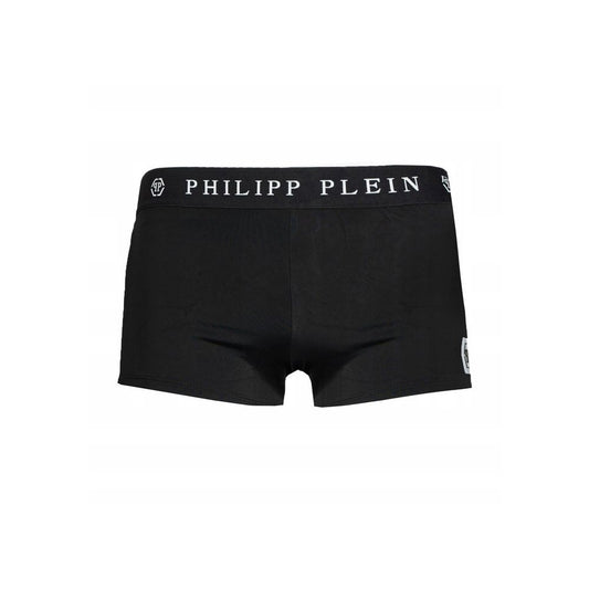 Philipp Plein Schwarze Polyamid-Bademode für Herren
