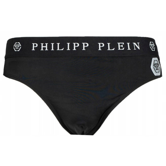 Philipp Plein Schwarze Polyamid-Bademode für Herren