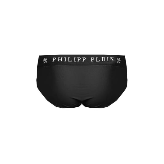 Philipp Plein Schwarze Polyamid-Bademode für Herren