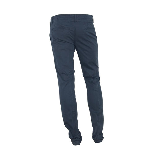 Made in Italy Blaue Baumwollhose für Herren