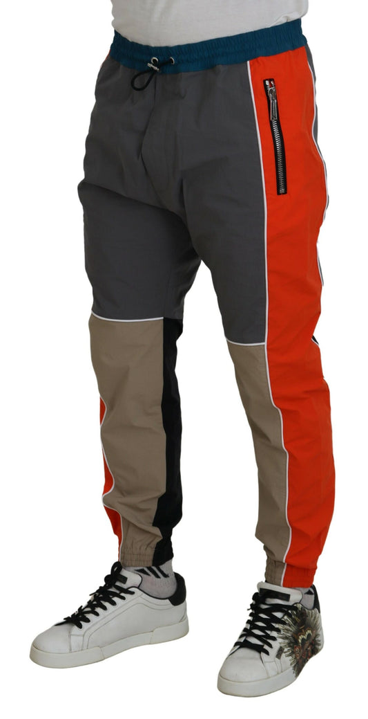 Dsquared² Mehrfarbige Patchwork-Jogginghose aus Baumwolle