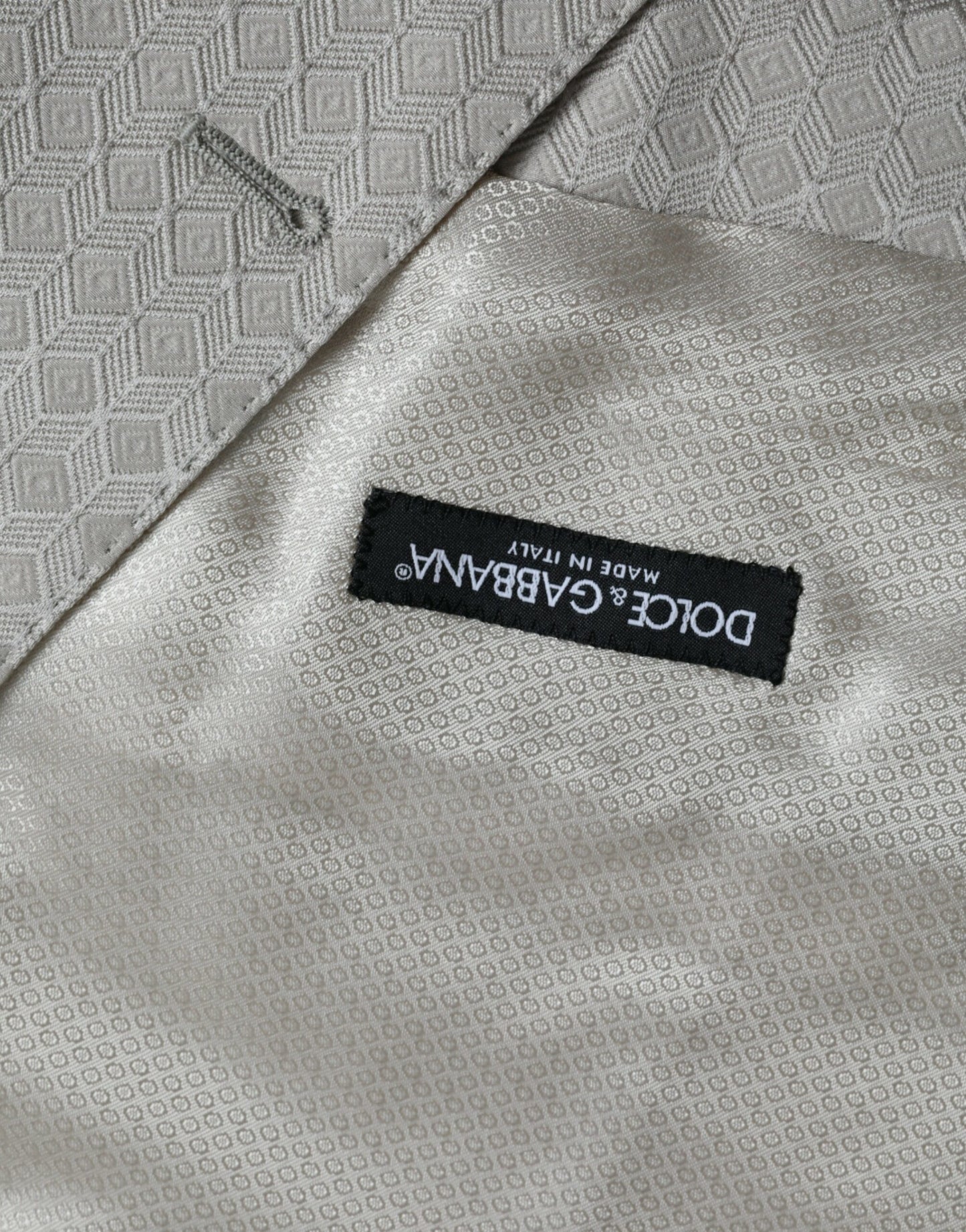 Dolce & Gabbana – Weste aus cremefarbener Baumwolle, formelle Weste